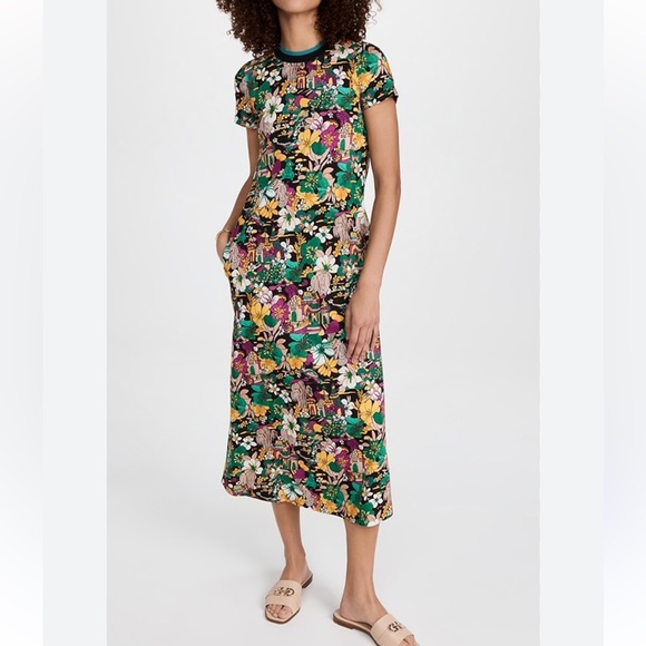 LA DoubleJ Dresses & Skirts - Floral Print Midi Dress